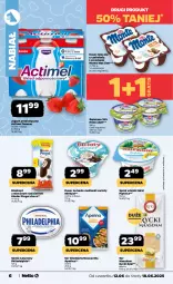 Gazetka promocyjna Netto - Od Czwartku - Gazetka - ważna od 18.06 do 18.06.2025 - strona 6 - produkty: Mozzarella, Serek wiejski, Maasdam, Cheddar, Deser mleczny, Ser, Gra, Danone, Piątnica, Zott, Jogurt, Actimel, Serek, Deser, Serek naturalny, Lanki, Kinder, Philadelphia, Monte