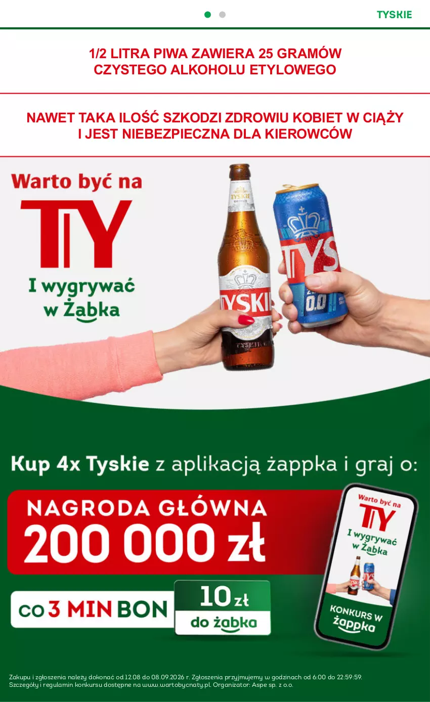 Gazetka promocyjna Żabka - gazetka-promocyjna-33-34-2026 - ważna 12.08 do 25.08.2026 - strona 16 - produkty: Gra, Piec, Piwa, Tyskie
