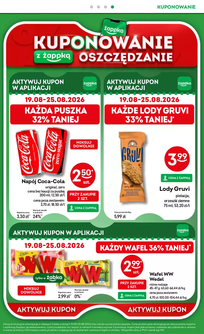 Gazetka promocyjna Żabka - gazetka-promocyjna-33-34-2026 - ważna 12.08 do 25.08.2026 - strona 39 - produkty: Coca-Cola, Gin, Lody, Napój, Orzeszki, Orzeszki ziemne, Rama, Tran