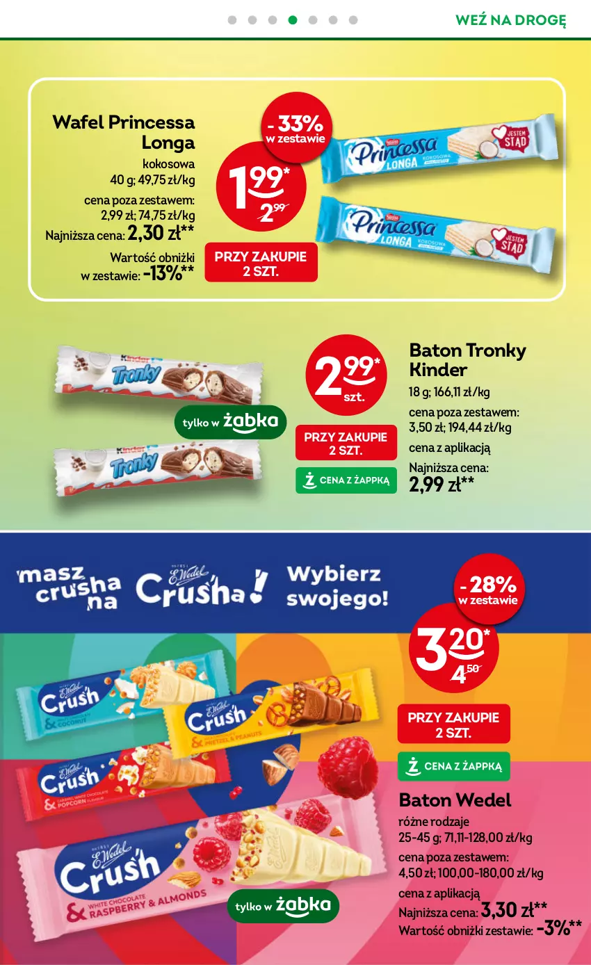Gazetka promocyjna Żabka - gazetka-promocyjna-33-34-2026 - ważna 12.08 do 25.08.2026 - strona 73 - produkty: Baton, Kinder, Kokos, Princessa