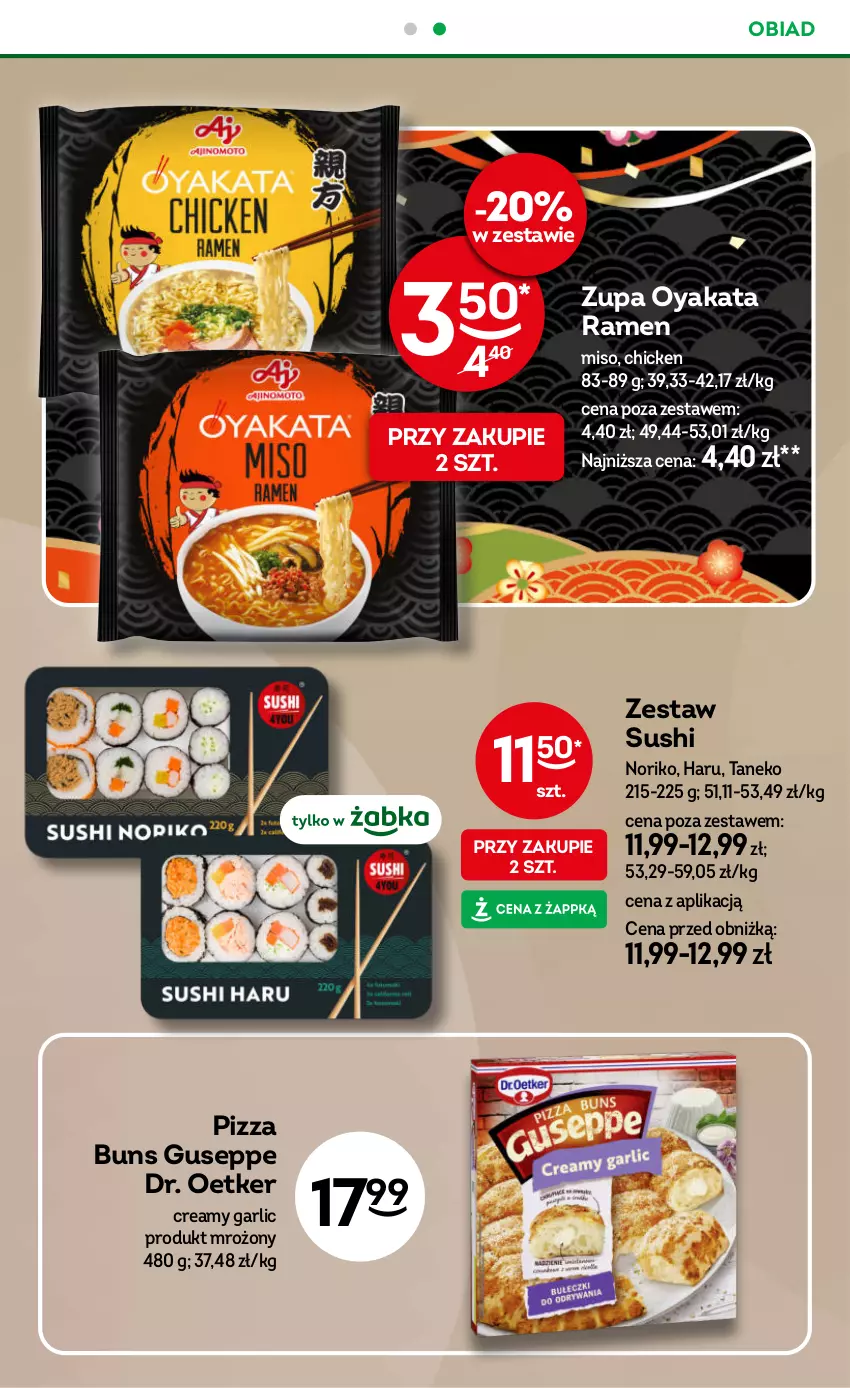 Gazetka promocyjna Żabka - gazetka-promocyjna-33-34-2026 - ważna 12.08 do 25.08.2026 - strona 83 - produkty: Dr. Oetker, Pizza, Sushi, Zupa