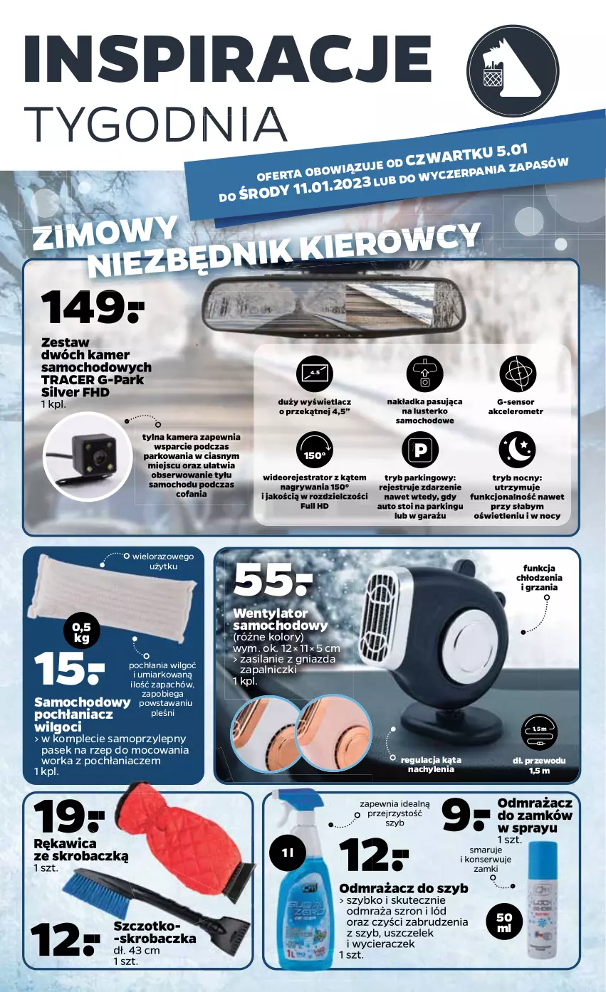 Gazetka promocyjna Netto - Akcesoria i dodatki - ważna 05.01 do 11.01.2023 - strona 2 - produkty: Acer, Fa, Garaż, Gry, Kamera, LG, Mop, Odmrażacz do szyb, Odmrażacz do zamków, Orka, Pasek, Ser, Silan, Skrobaczka, Szczotko-skrobaczka, Wideorejestrator