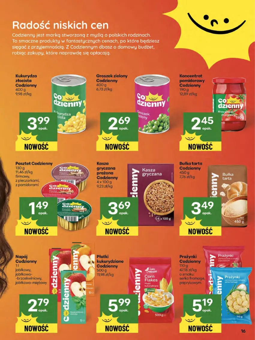 Gazetka promocyjna Delikatesy Centrum - Franczyza DC34 Czwartek - ważna 21.08 do 27.08.2025 - strona 16 - produkty: Bułka, Bułka tarta, Fa, Fanta, Groszek, Gry, Kasza, Kukurydza, Ser, Tarta