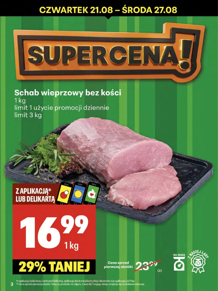 Gazetka promocyjna Delikatesy Centrum - Franczyza DC34 Czwartek - ważna 21.08 do 27.08.2025 - strona 3 - produkty: LG, Rum, Schab wieprzowy