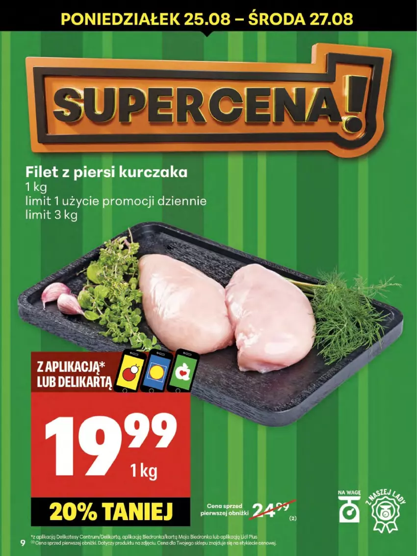 Gazetka promocyjna Delikatesy Centrum - Franczyza DC34 Czwartek - ważna 21.08 do 27.08.2025 - strona 9 - produkty: Filet z piersi kurczaka, Kurczak, Rum
