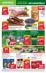 Gazetka promocyjna Stokrotka - Supermarket - Gazetka - ważna od 29.07 do 29.07.2026 - strona 1 - produkty: Piwa, Piwo, Lubella, Makaron, Kiełbasa wiejska, Warzywa, Sos, Gra, Kawa ziarnista, Bell, Kawa mielona, Kawa, Jacobs Krönung, Warka, Optima, Schab wieprzowy, Mleczko, Farm Milk, Spaghetti, Bukiet, Lavazza, Owoce, Bella, Jacobs, Masło, Kiełbasa, Mięso, Fa