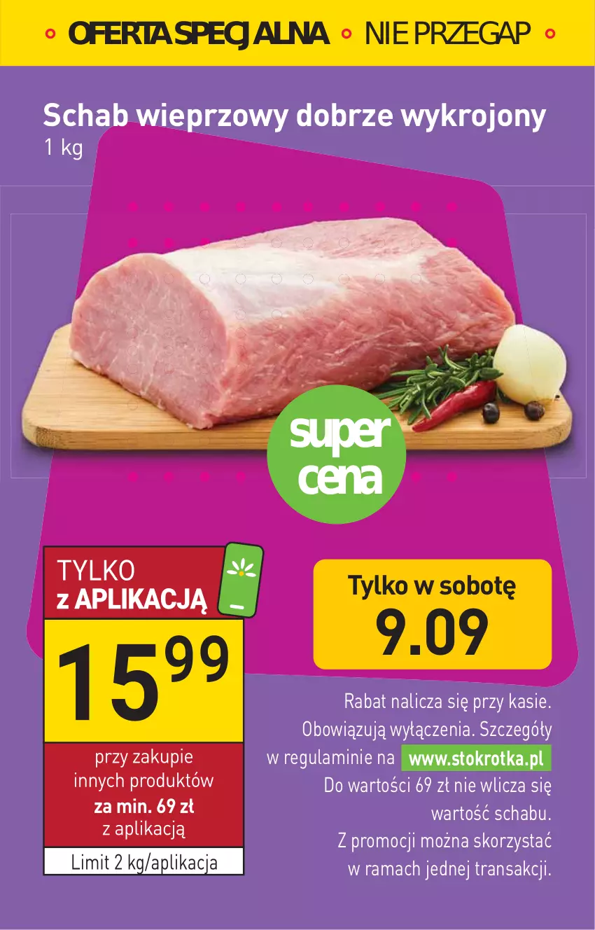 Gazetka promocyjna Stokrotka - Supermarket - ważna 07.09 do 13.09.2023 - strona 3 - produkty: Rama, Schab wieprzowy, Tran
