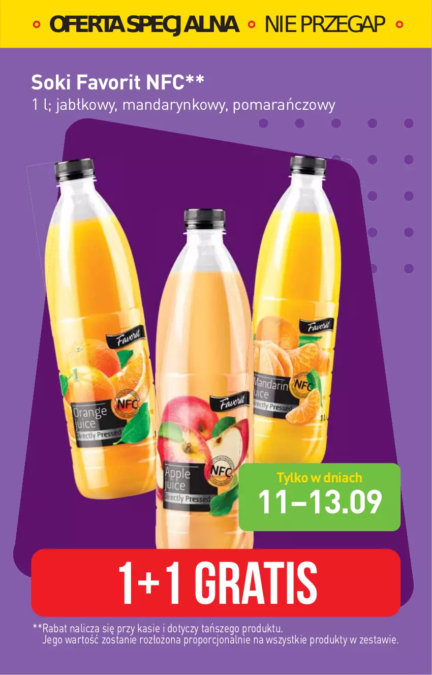 Gazetka promocyjna Stokrotka - Supermarket - ważna 07.09 do 13.09.2023 - strona 5 - produkty: Fa, Gra, Por, Sok