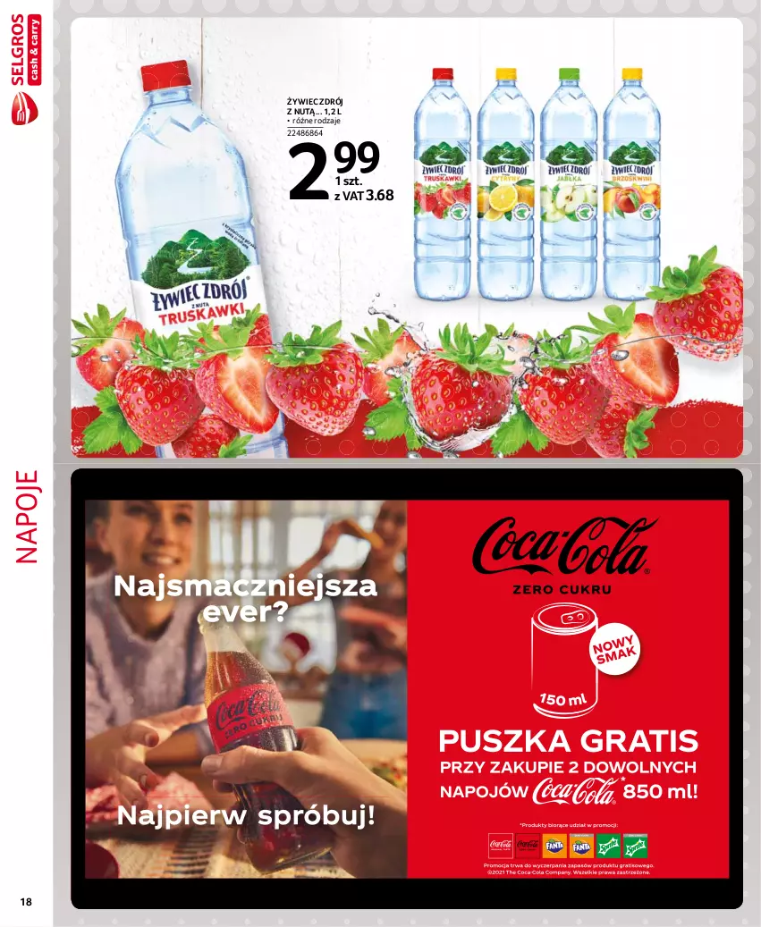 Gazetka promocyjna Selgros - Extra Oferta - ważna 01.07 do 31.07.2021 - strona 18 - produkty: Napoje