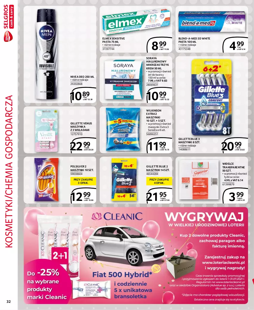 Gazetka promocyjna Selgros - Extra Oferta - ważna 01.07 do 31.07.2021 - strona 32 - produkty: Blend-a-Med, Elmex, Gillette, Gillette Venus, Maszynka, Nivea, Szynka, Tran, Venus