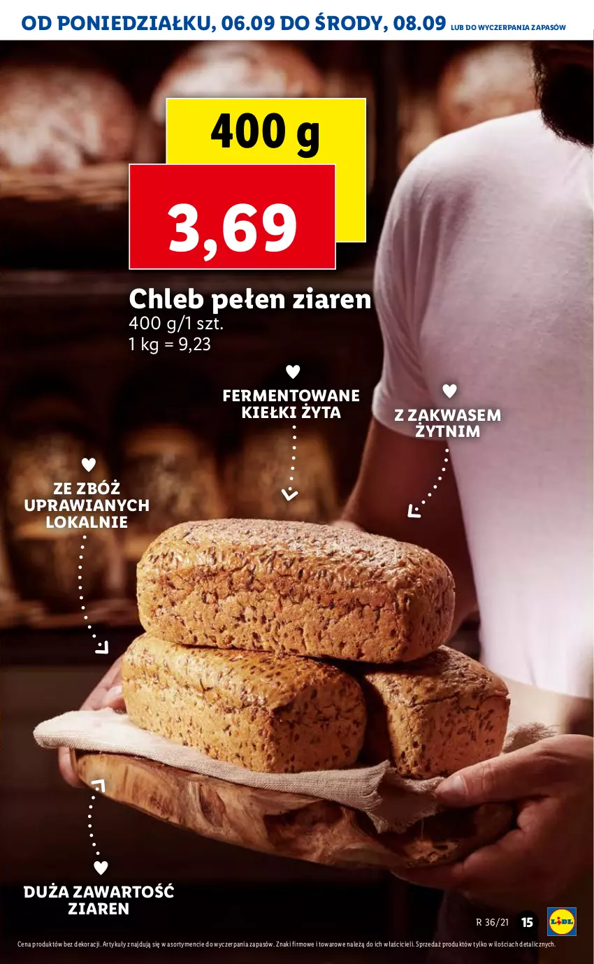 Gazetka promocyjna Lidl - GAZETKA - ważna 06.09 do 08.09.2021 - strona 15 - produkty: Chleb, Kiełki