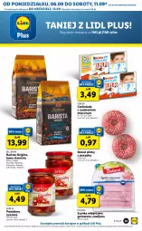 Gazetka promocyjna Lidl - GAZETKA - Gazetka - ważna od 08.09 do 08.09.2021 - strona 33 - produkty: Gin, Szynka wieprzowa, Kawa ziarnista, Bell, Kawa, Dulano, Szynka, Czekolada, Bella, Donut, Pomidory, Kinder