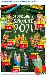 Gazetka promocyjna Lidl - GAZETKA - Gazetka - ważna od 08.09 do 08.09.2021 - strona 49 - produkty: Sok, Por, Mus, Papier, LANA, Sport, Smoothie, Dzieci, Kubuś, Woda, Napój