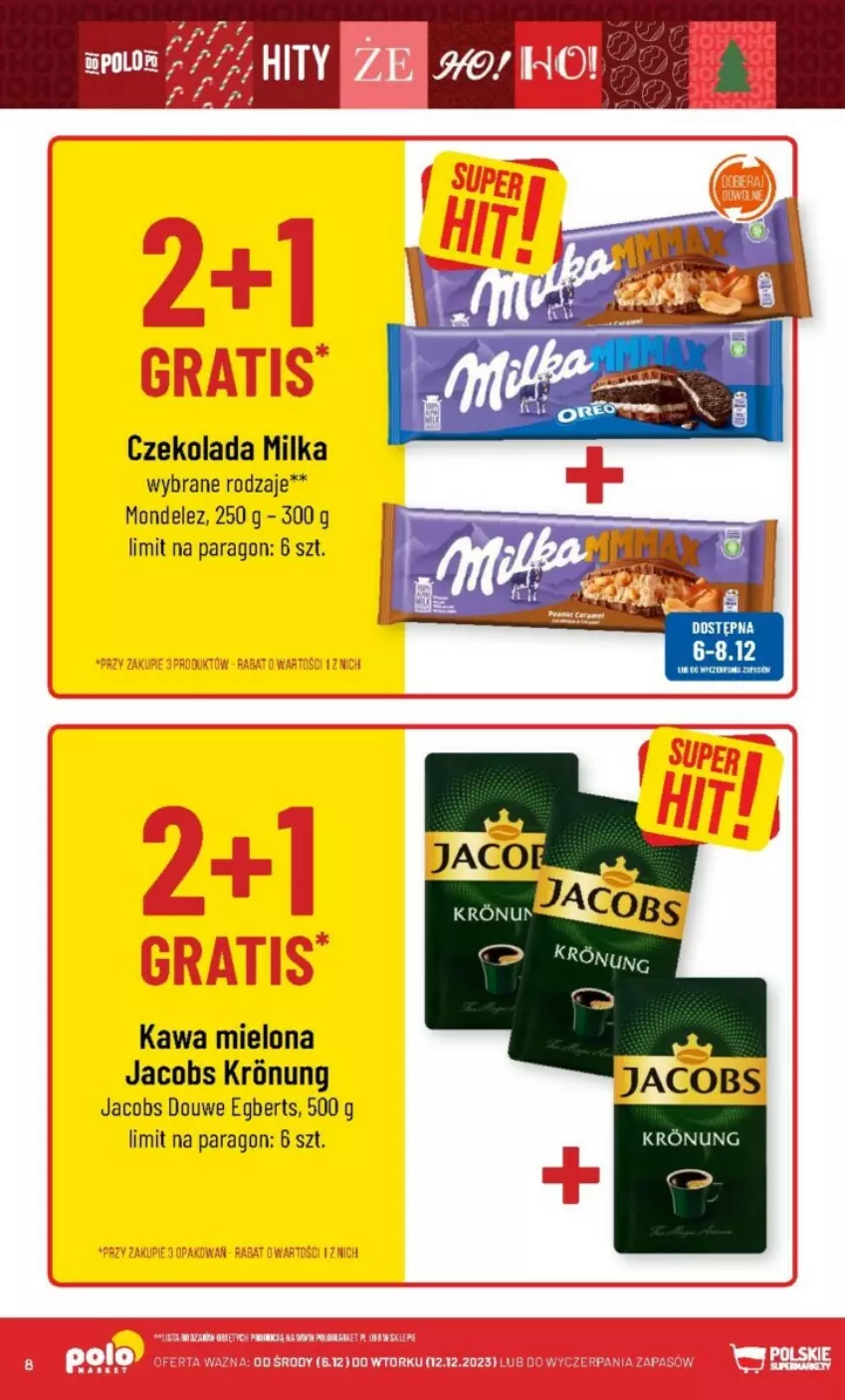 Gazetka promocyjna PoloMarket - ważna 06.12 do 12.12.2023 - strona 75 - produkty: Czekolada, Jacobs, Kawa, Kawa mielona, Milka