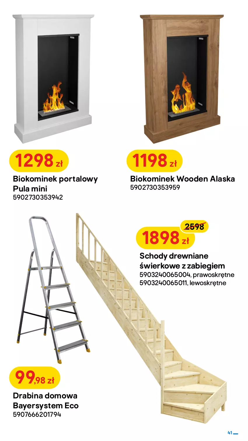 Gazetka promocyjna Castorama - ważna 02.11 do 20.11.2022 - strona 41 - produkty: Drabina, Drzwi, Drzwi zewnętrzne, Kominek, Por, Portal