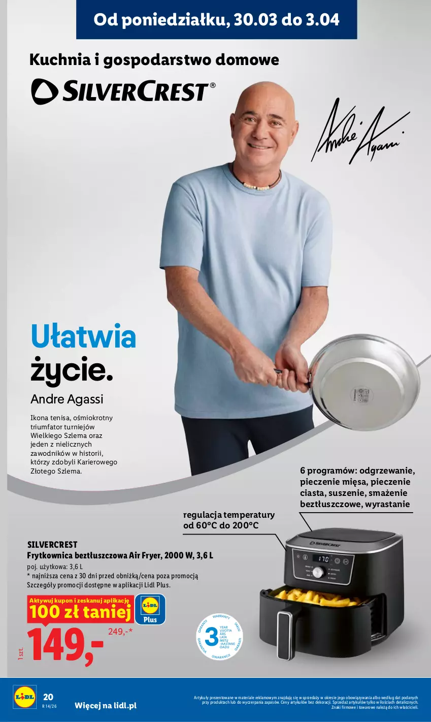 Gazetka promocyjna Lidl - Gazetka ważna od 30.03 do 1.04 - ważna 30.03 do 01.04.2026 - strona 20 - produkty: Fa, Gra, Kuchnia, Piec, Silvercrest