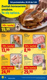 Gazetka promocyjna Lidl - Gazetka ważna od 30.03 do 1.04 - Gazetka - ważna od 01.04 do 01.04.2026 - strona 36 - produkty: Kurczak, Perliczka, Mięso mielone z szynki, Mięso mielone, Ser, Królik, Tusz, Przepiórka, Mięso