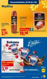 Gazetka promocyjna Lidl - Gazetka ważna od 30.03 do 1.04 - Gazetka - ważna od 01.04 do 01.04.2026 - strona 43 - produkty: Piec, Tera, Szynka, PIKOK, Bakoma, Kiełbasa