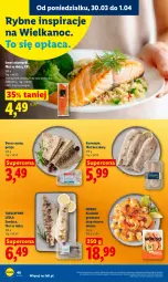 Gazetka promocyjna Lidl - Gazetka ważna od 30.03 do 1.04 - Gazetka - ważna od 01.04 do 01.04.2026 - strona 46 - produkty: Por, Krewetki, Dorsz, Sandacz