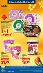 Gazetka promocyjna Lidl - Gazetka ważna od 30.03 do 1.04 - Gazetka - ważna od 01.04 do 01.04.2026 - strona 56 - produkty: Nutella, Lody, Ferrero, Brownie