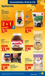 Gazetka promocyjna Lidl - Gazetka ważna od 30.03 do 1.04 - Gazetka - ważna od 01.04 do 01.04.2026 - strona 63 - produkty: Piec, Majonez, Nutella, Gra, Hamburger, Burger, Pieczywo, Dan Cake