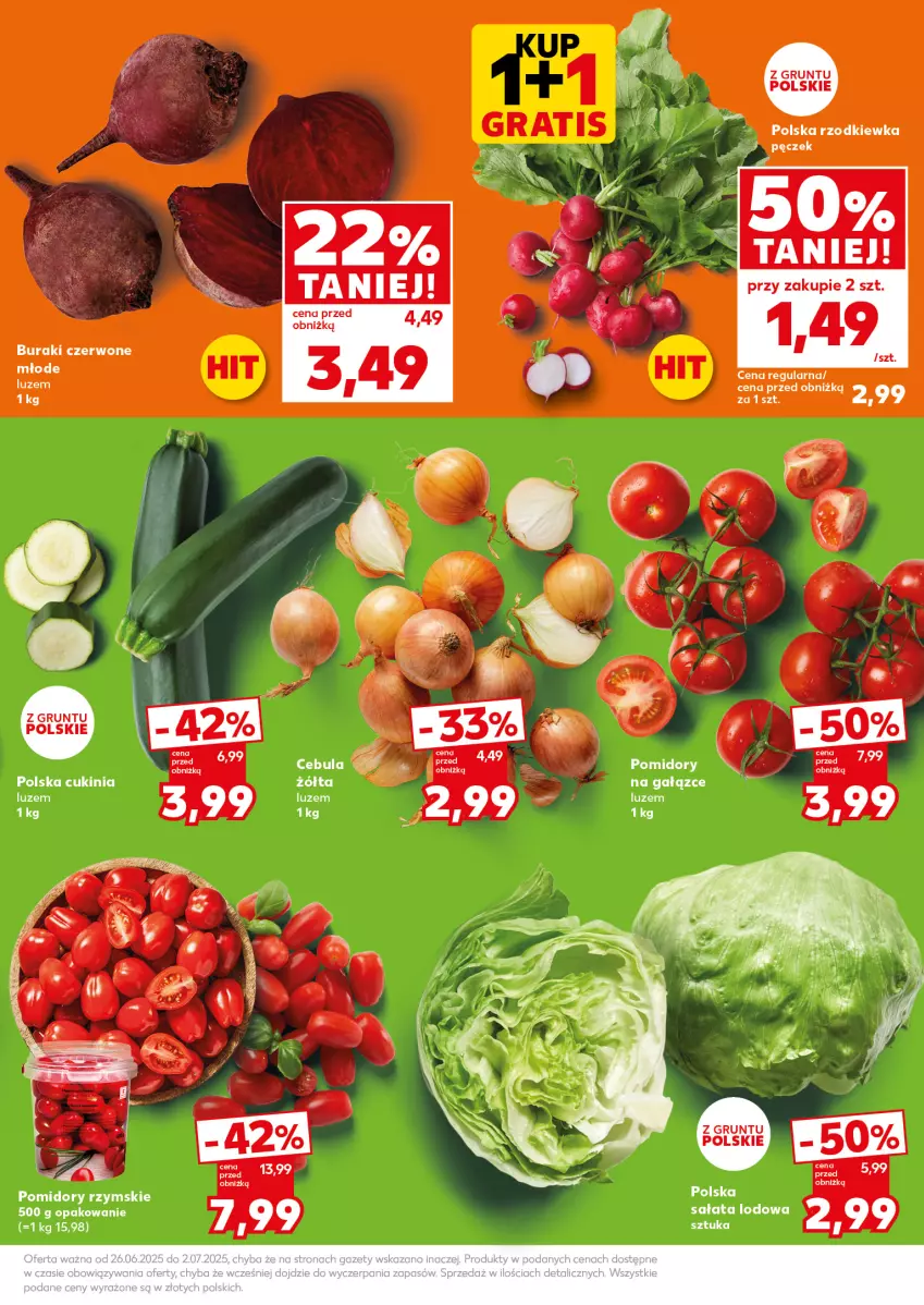Gazetka promocyjna Kaufland - Mocny Start - ważna 30.06 do 02.07.2025 - strona 11 - produkty: Buraki, Cebula, Grunt, Pomidory, Rzodkiewka