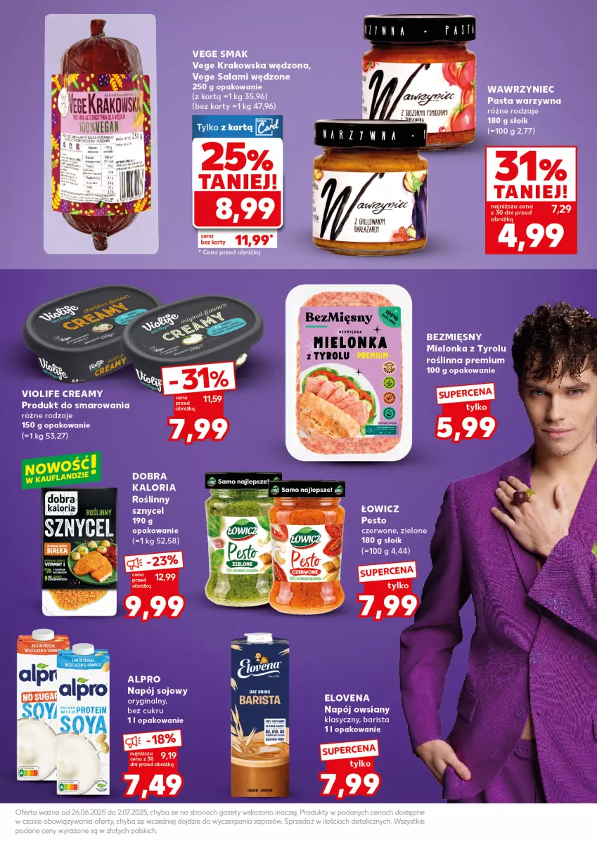 Gazetka promocyjna Kaufland - Mocny Start - ważna 30.06 do 02.07.2025 - strona 17 - produkty: Alpro, Gin, Napój, Pasta warzywna, Pesto, Por, Salami