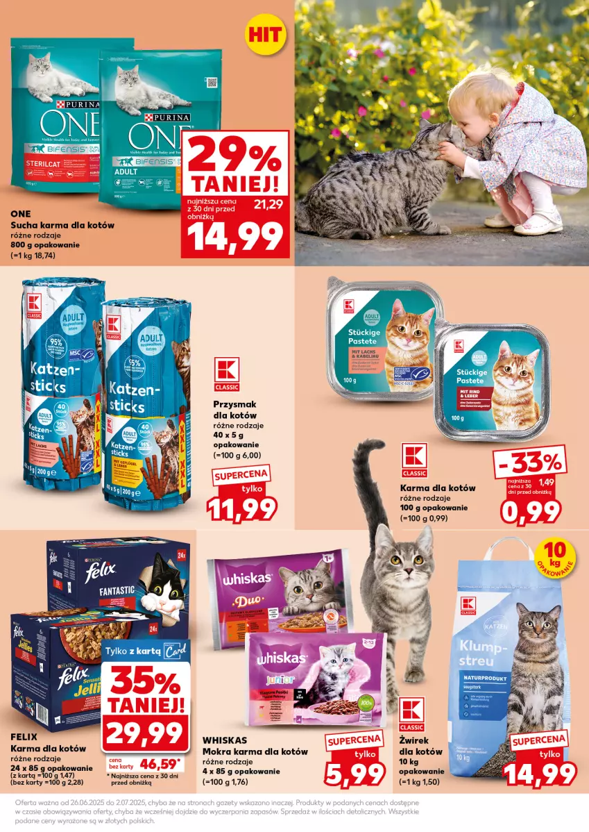 Gazetka promocyjna Kaufland - Mocny Start - ważna 30.06 do 02.07.2025 - strona 19 - produkty: Felix, Sucha karma, Whiskas