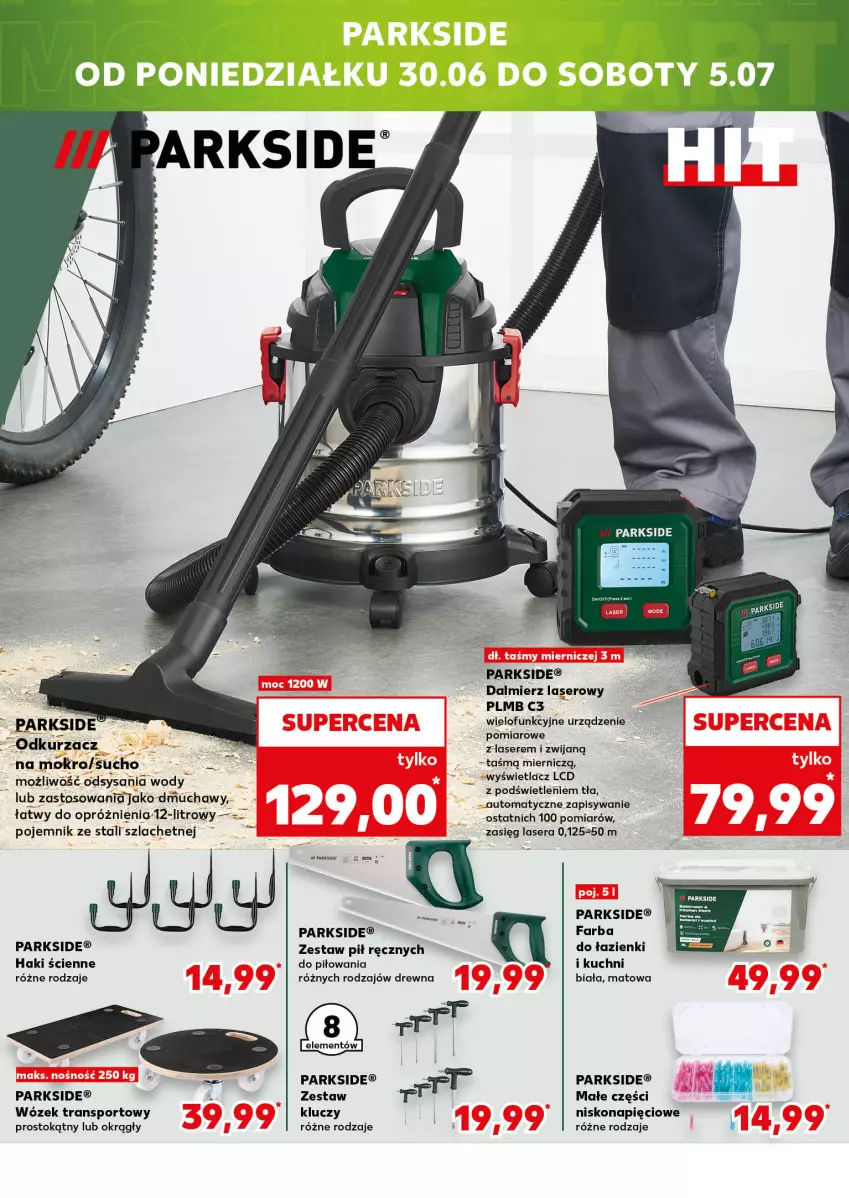 Gazetka promocyjna Kaufland - Mocny Start - ważna 30.06 do 02.07.2025 - strona 22 - produkty: Fa, Odkurzacz, Parkside, Pojemnik, Por, Ser, Sport, Tran, Wózek, Wózek transportowy