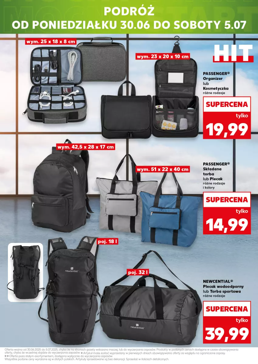 Gazetka promocyjna Kaufland - Mocny Start - ważna 30.06 do 02.07.2025 - strona 25 - produkty: Kosmetyczka, Organizer, Plecak, Por, Sport, Torba