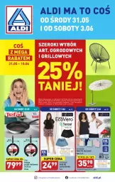 Gazetka promocyjna Aldi - COŚ na przyszły tydzień - Gazetka - ważna od 03.06 do 03.06.2023 - strona 1 - produkty: Top, Gra, Szorty, Tefal, Moda, Patelnia, Grill, Fa