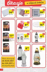 Gazetka promocyjna Arhelan - Gazetka - Gazetka - ważna od 04.04 do 04.04.2021 - strona 30 - produkty: Talerz, Bukiet, Znicz, Bateria, Obrus