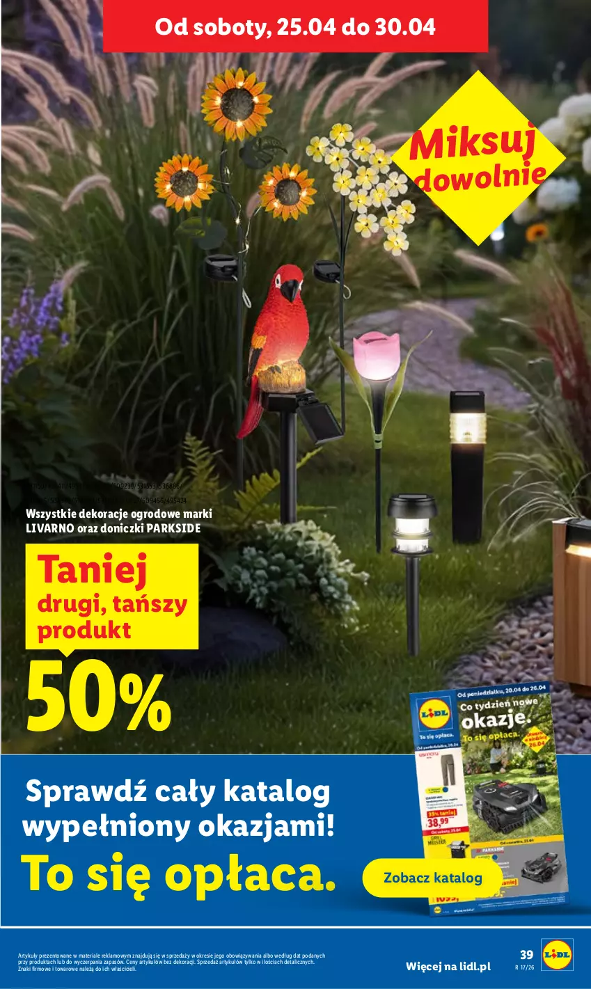 Gazetka promocyjna Lidl - Gazetka ważna od 23.04 do 26.04 - ważna 23.04 do 26.04.2026 - strona 39 - produkty: Ivar, Parkside