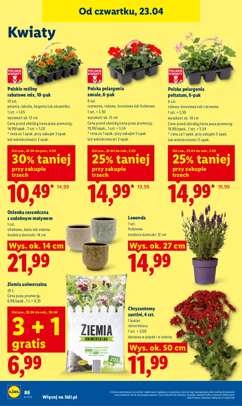 Gazetka promocyjna Lidl - Gazetka ważna od 23.04 do 26.04 - ważna 23.04 do 26.04.2026 - strona 86 - produkty: Aksam, Bukiet, Gra, Osłonka, Sok, Sos
