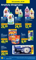 Gazetka promocyjna Lidl - Gazetka ważna od 23.04 do 26.04 - Gazetka - ważna od 26.04 do 26.04.2026 - strona 84 - produkty: Płyn do prania, Papier, Perfum, Papier toaletowy, Vizir, Flora, Kapsułki do prania