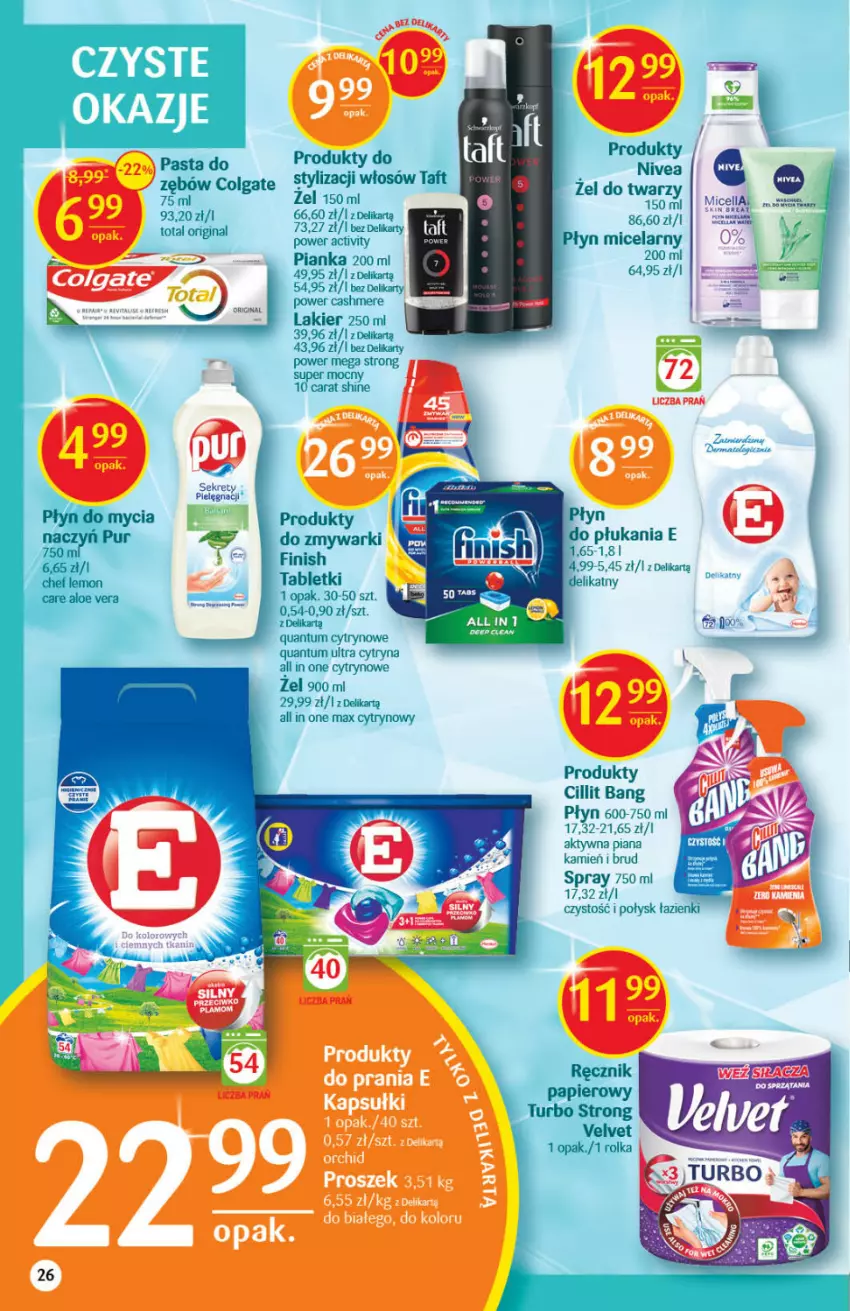 Gazetka promocyjna Delikatesy Centrum - Gazetka DC08 - ważna 24.02 do 02.03.2022 - strona 26 - produkty: Cillit Bang, Colgate, Kret, LG, Pasta do zębów