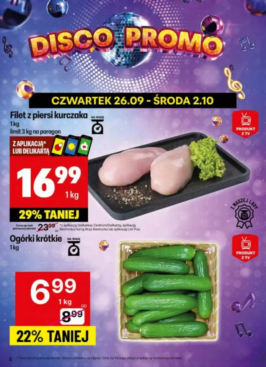 Gazetka promocyjna Delikatesy Centrum - ważna 30.09 do 06.10.2024 - strona 12 - produkty: Filet z piersi kurczaka, Kurczak