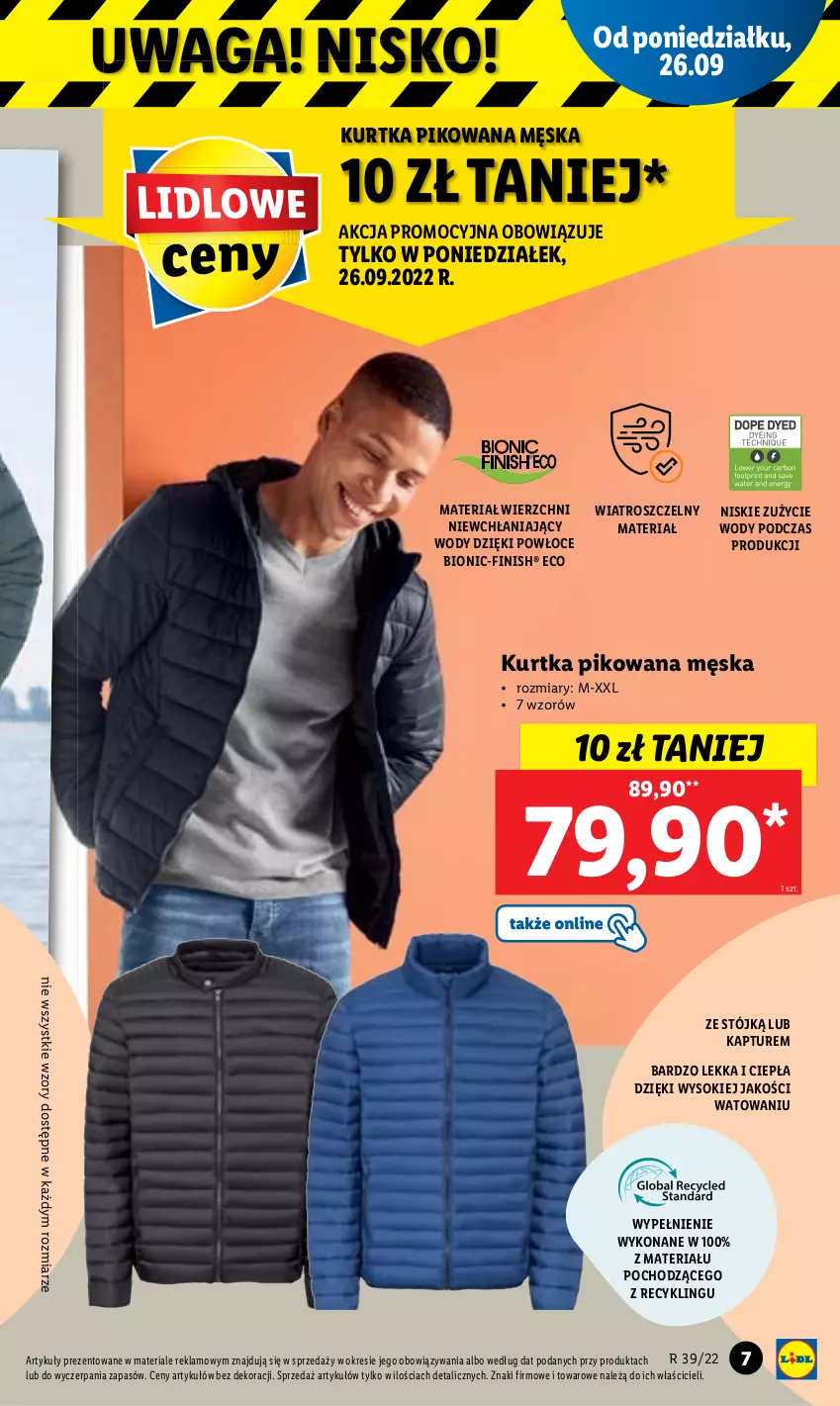 Gazetka promocyjna Lidl - GAZETKA - ważna 26.09 do 01.10.2022 - strona 7 - produkty: Finish, Kurtka, Sok, Waga