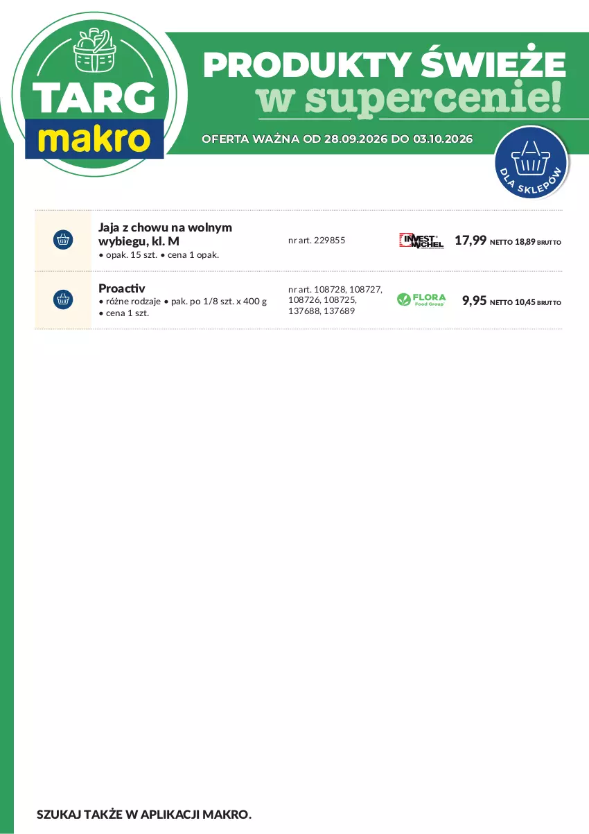 Gazetka promocyjna Makro - Targ MAKRO - oferta świeża w super cenach! - ważna 28.09 do 03.10.2026 - strona 8 - produkty: Jaja