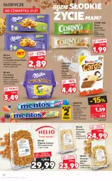 Gazetka promocyjna Kaufland - OFERTA TYGODNIA - Gazetka - ważna od 27.07 do 27.07.2022 - strona 24 - produkty: Orzechy włoskie, Ciastka, Migdały łuskane, Migdały, Ferrero, Mentos, Baton, Helio, Kinder, Milka