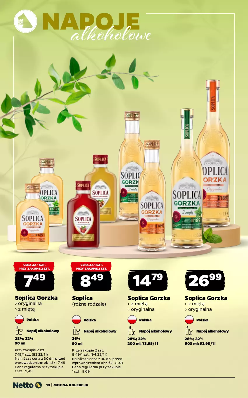 Gazetka promocyjna Netto - Alkohole - Mocne - ważna 11.05 do 23.05.2026 - strona 10 - produkty: Gin, Napój, Napoje, Soplica