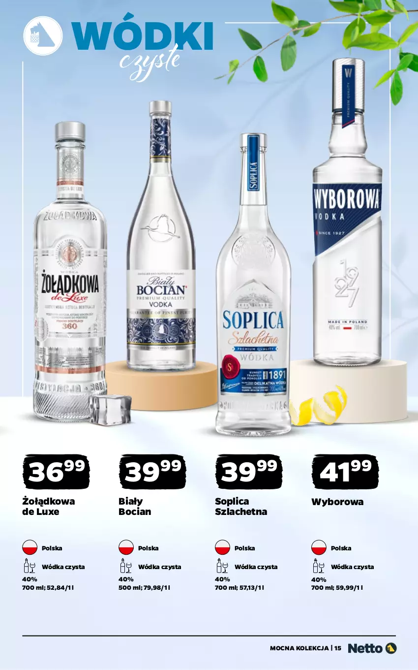 Gazetka promocyjna Netto - Alkohole - Mocne - ważna 11.05 do 23.05.2026 - strona 15 - produkty: Biały Bocian, Soplica, Wódka, Wyborowa