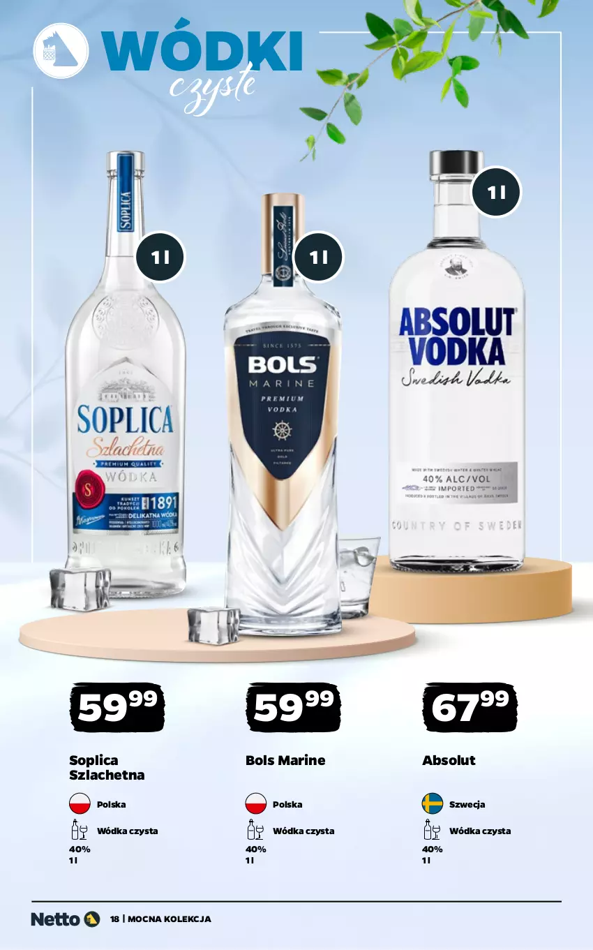 Gazetka promocyjna Netto - Alkohole - Mocne - ważna 11.05 do 23.05.2026 - strona 18 - produkty: Absolut, Bols, Soplica, Wódka