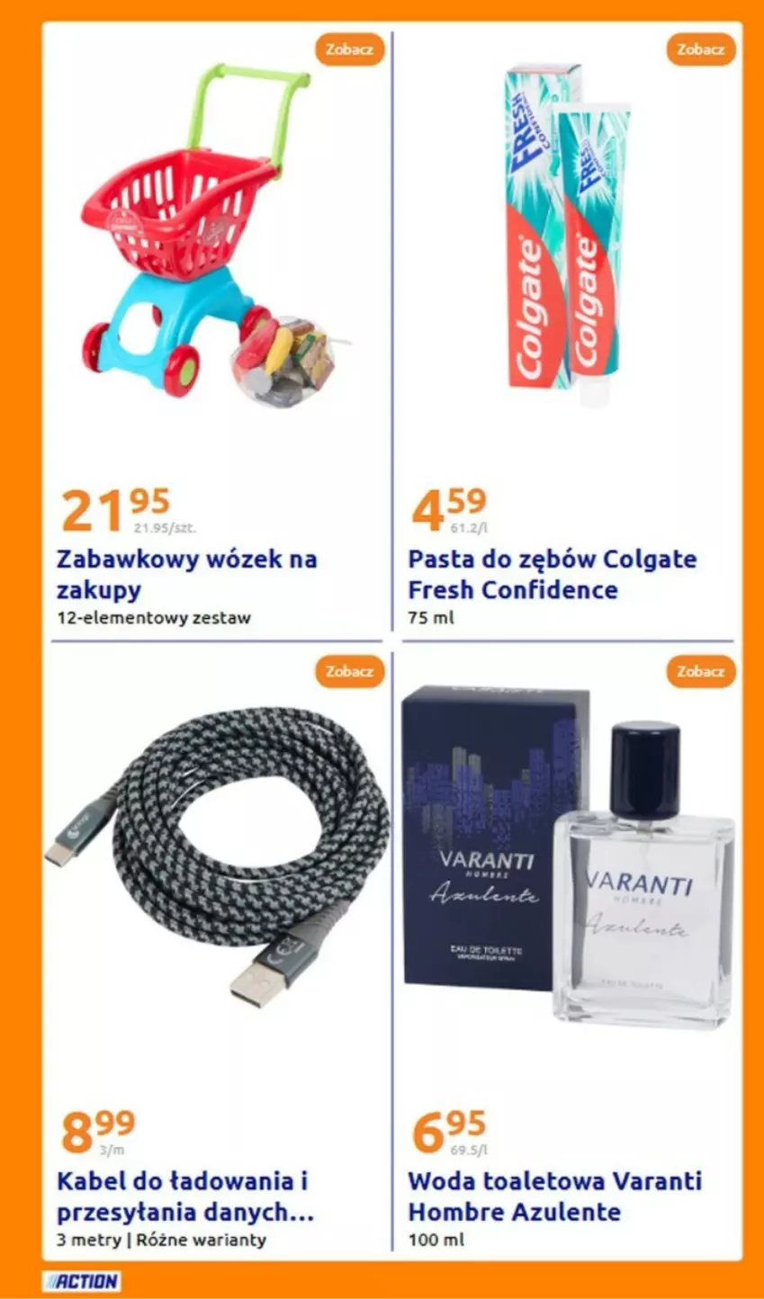 Gazetka promocyjna Action - ważna 20.11 do 26.11.2024 - strona 18 - produkty: Colgate, LG, Pasta do zębów, Woda, Woda toaletowa, Wózek, Wózek na zakupy