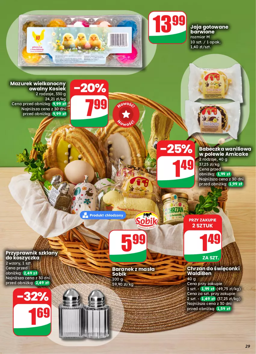 Gazetka promocyjna Dino - Gazetka 13 / 2026 - ważna 25.03 do 31.03.2026 - strona 29 - produkty: Amica, Chrzan, Jaja, Kosz