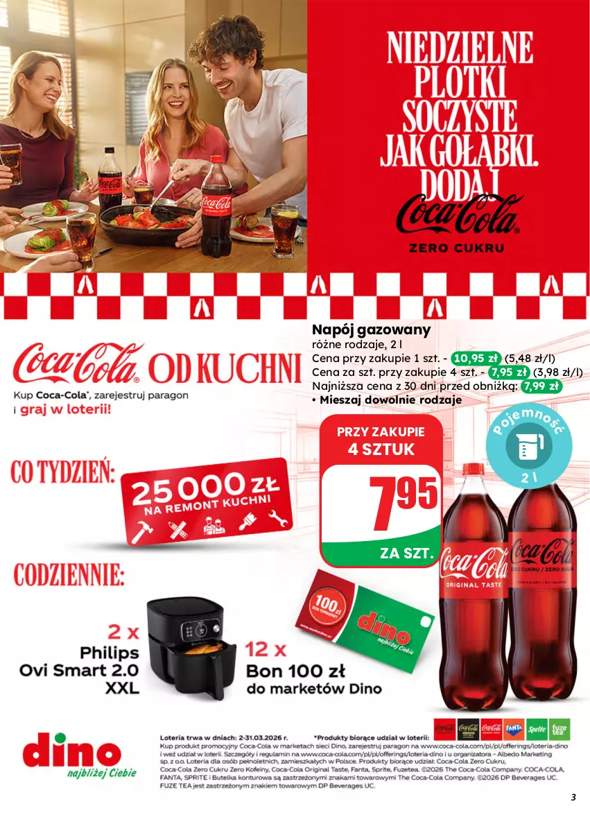 Gazetka promocyjna Dino - Gazetka 13 / 2026 - ważna 25.03 do 31.03.2026 - strona 3 - produkty: Napój, Napój gazowany