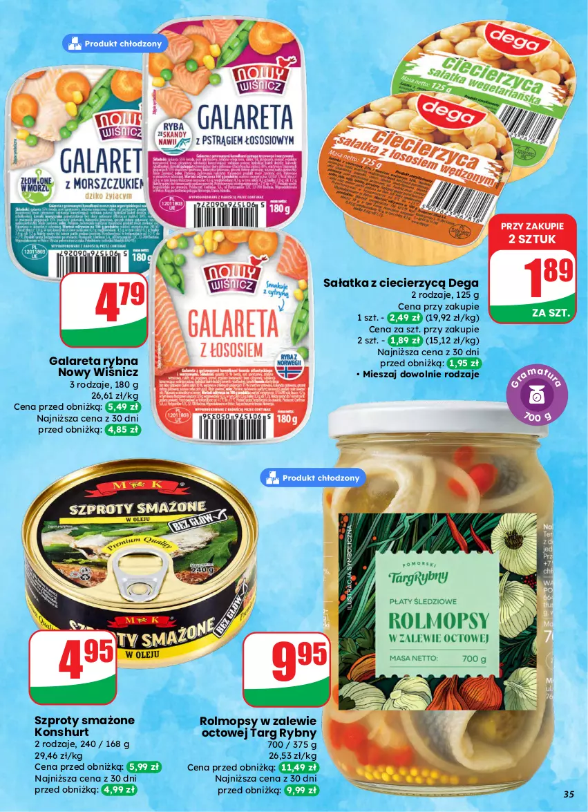 Gazetka promocyjna Dino - Gazetka 13 / 2026 - ważna 25.03 do 31.03.2026 - strona 35 - produkty: Dega, Gala, Mop, Sałat, Sałatka, Szprot