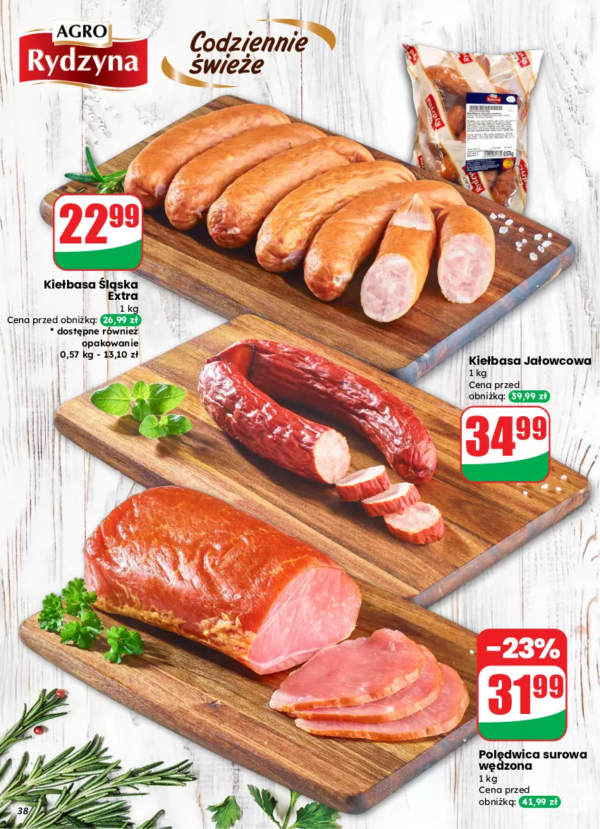 Gazetka promocyjna Dino - Gazetka 13 / 2026 - ważna 25.03 do 31.03.2026 - strona 38 - produkty: Kiełbasa, Kiełbasa śląska, Polędwica