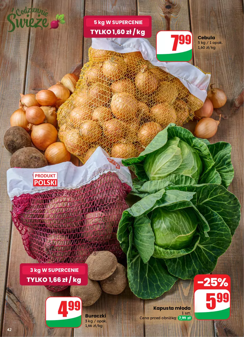 Gazetka promocyjna Dino - Gazetka 13 / 2026 - ważna 25.03 do 31.03.2026 - strona 42 - produkty: Buraczki, Cebula