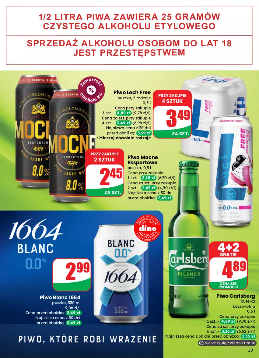 Gazetka promocyjna Dino - Gazetka 13 / 2026 - ważna 25.03 do 31.03.2026 - strona 53 - produkty: Carlsberg, Gra, Piwa, Piwo, Por, Sport